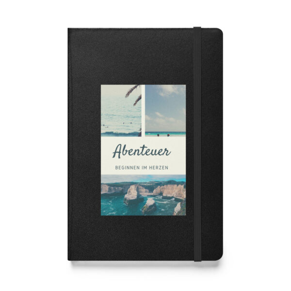 Hardcover Notizbuch “Abenteuer beginnen im Herzen”