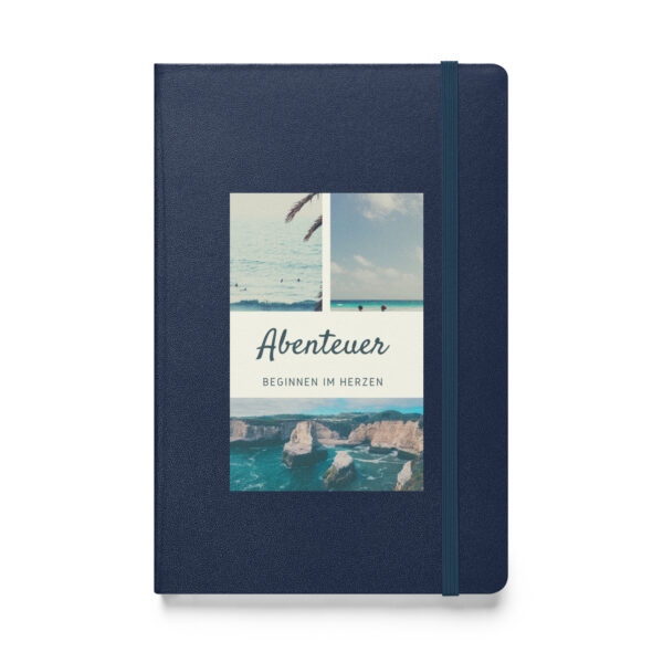 Hardcover Notizbuch “Abenteuer beginnen im Herzen”