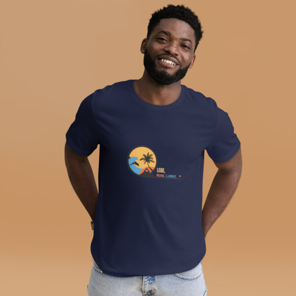 Unisex-T-Shirt “Lebe, Liebe, Lache”