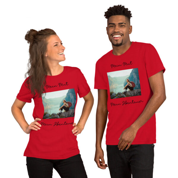 Unisex-T-Shirt “Mein Mut. Mein Abenteuer”