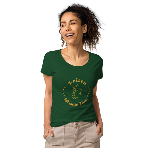 Basic Bio-T-Shirt für Damen “Reisen ist mein Yoga”