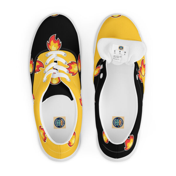 Damen-Canvas-Schuhe “Flammen”