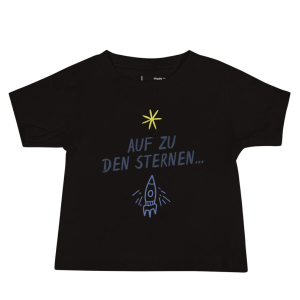 Kurzärmeliges Baby-Jersey-T-Shirt “Auf zu den Sternen”