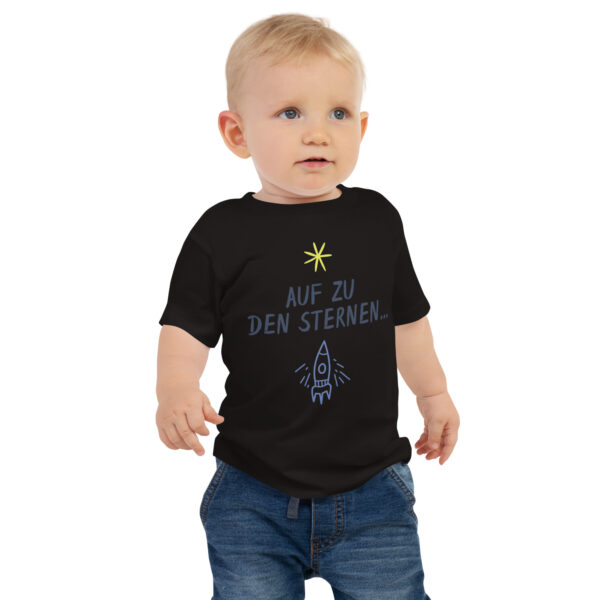 Kurzärmeliges Baby-Jersey-T-Shirt “Auf zu den Sternen”