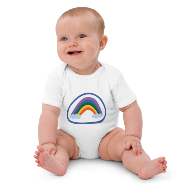 Babystrampler aus Bio-Baumwolle “Regenbogen”