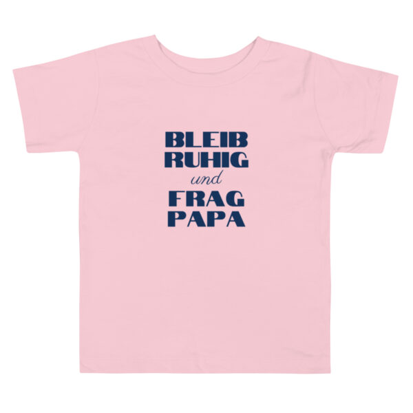 Kurzärmeliges Baby-T-Shirt “…frag Papi”