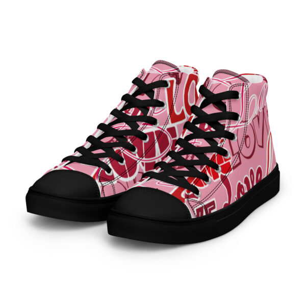 High-Top Leinenschuhe für Damen “love”