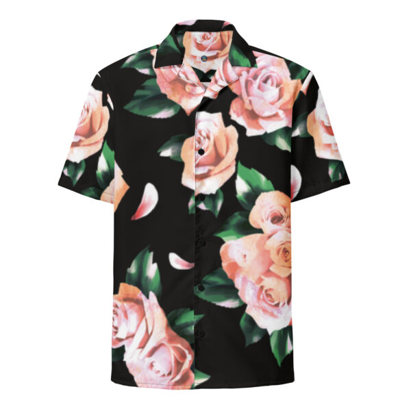 Unisex Hemd mit Knöpfen “Rosen”