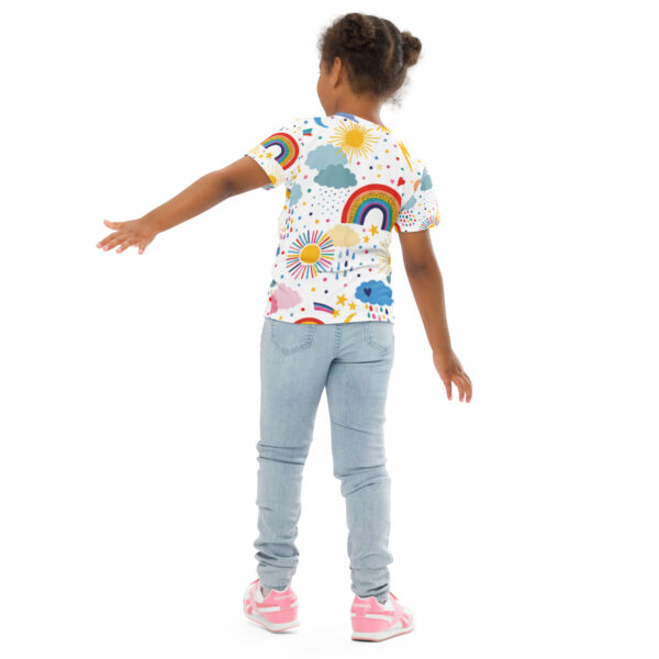 T-Shirt mit Rundhalsausschnitt für Kinder “Happy”